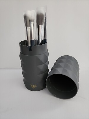 LARUCE BEAUTY 5 Piece Makeup Brush Set w/ Grey Rennie Cup +Sleeve | eBay