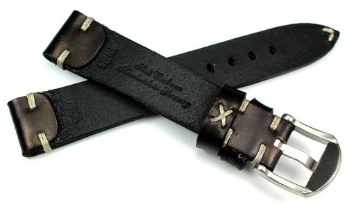 18mm /16 Shell Cordovan RIOS1931 Germany robust Vintage Retro Look BAND Uhrband - Picture 5 of 12