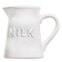 Vintage Look Ceramic Coffee Creamer Milk Pitcher Jug - 9 Oz White on sale Vintage Look Ceramic Coffee Creamer Milk Pitcher Jug - 9 Oz White on sale