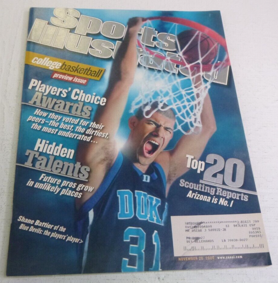 Sports Illustrated November 20, 2000 Shane Battier Duke Cover | eBay