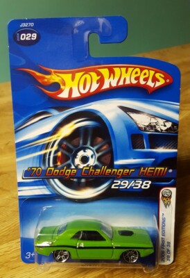 Hot Wheels '70 Dodge Hemi Challenger Green 1:64 Scale New 2006 | eBay