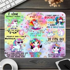 Moody Unicorn Mouse Pad