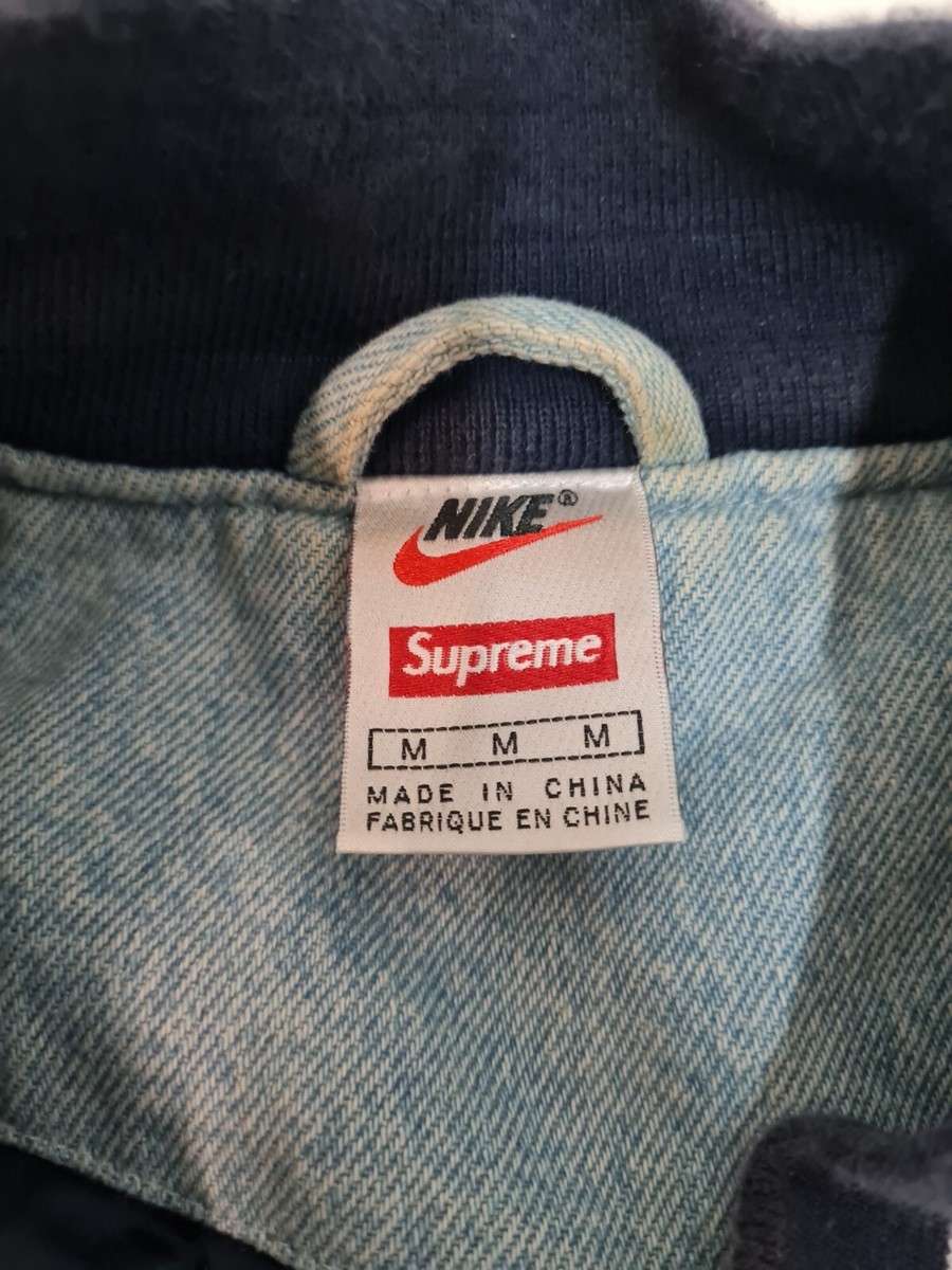 Nike Supreme NBA Teams Basketball Denim Jacket Size:Medium Nike Supreme NBA Teams Basketball Denim Jacket Size:Medium