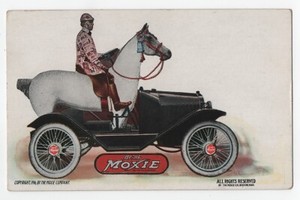 Original 1916 Advertising Postcard for Moxie Soda