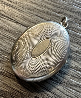 Pendentif ancien Porte photo Argent Massif