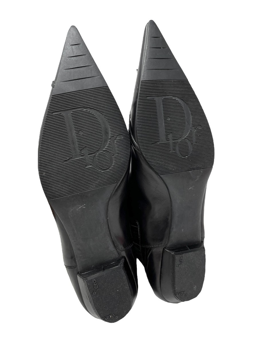 Dior Vintage Heart Logo Short Boots #36.5 US 6.5 Black Dior Vintage Heart Logo Short Boots #36.5 US 6.5 Black