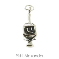 925 Sterling Silver Dreidel Charm Made in USA