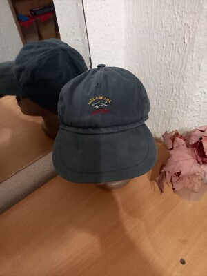 Paul Shark Yachting Grey-blue Baseball Cap Hat wool blend lining Size L  Italy