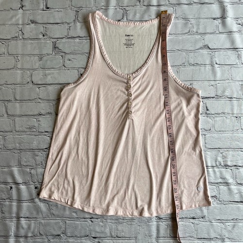 Børn Tank Top T-shirt Pale Pink Womens Button Detail Large Born Athletic Lounge - Picture 4 of 10