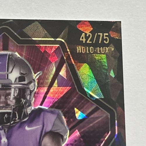 Robert Rochell 2021 Wild Card ALUMINATION #ABC-60 Black Cracked Ice HoloLux /75 - Picture 4 of 6