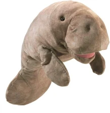 Folkmanis Manatee Hand Puppet, Gray, 20"