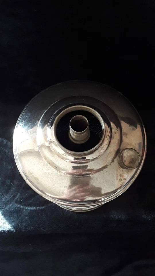 BASE LÁMPARA ACEITE ALADDIN NÍQUEL MODELO 12--"VERT NICE" Foto 3 de 4