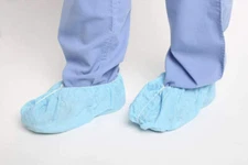 CASE OF 300 DISPOSABLE Boot & Shoe Covers XLarge X-LARGE BLUE Non Slip ER