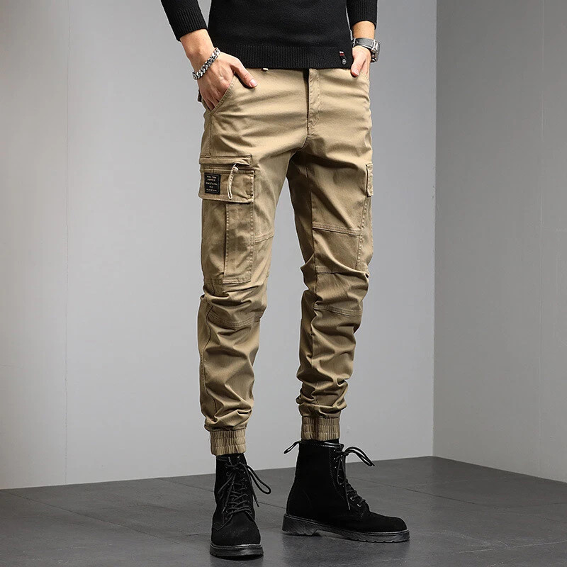 Pocket Work Pants Men Outdoor Loose Casual Joggers Cargo Pants Male Trousers