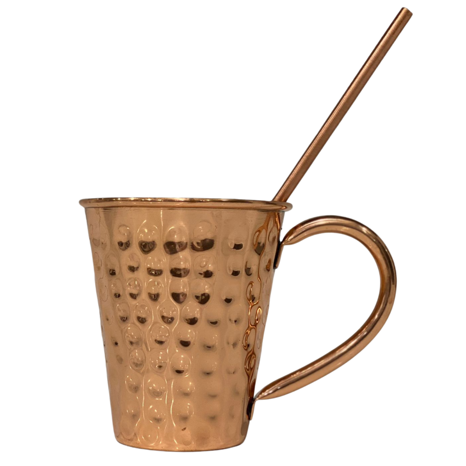 1 Pure Copper Old Moscow Mug/Cup 12 Oz+1 FREE Copper Straw.Copper Cup