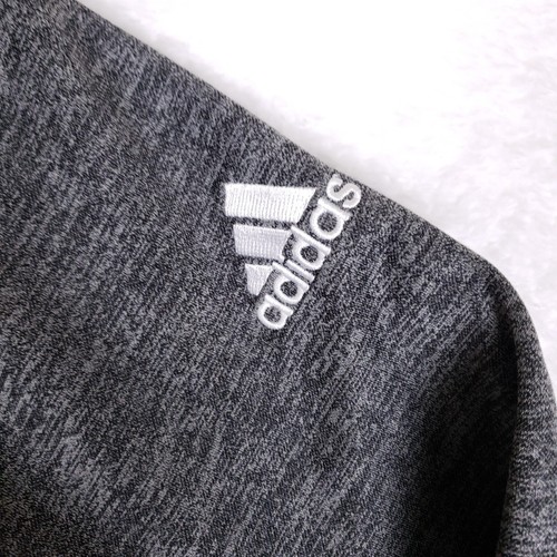 Adidas Team Issue Climalite Quarter Zip Pullover L Grigio CW Golf Logo Tempo Libero - Foto 5 di 9