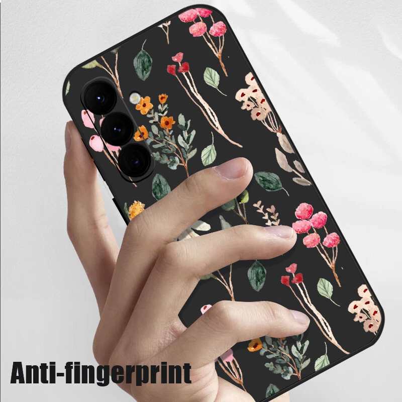 Phone Case For Samsung S25 S24 FE S23 Ultra A55 A15 Flower ShockProof Slim Cover