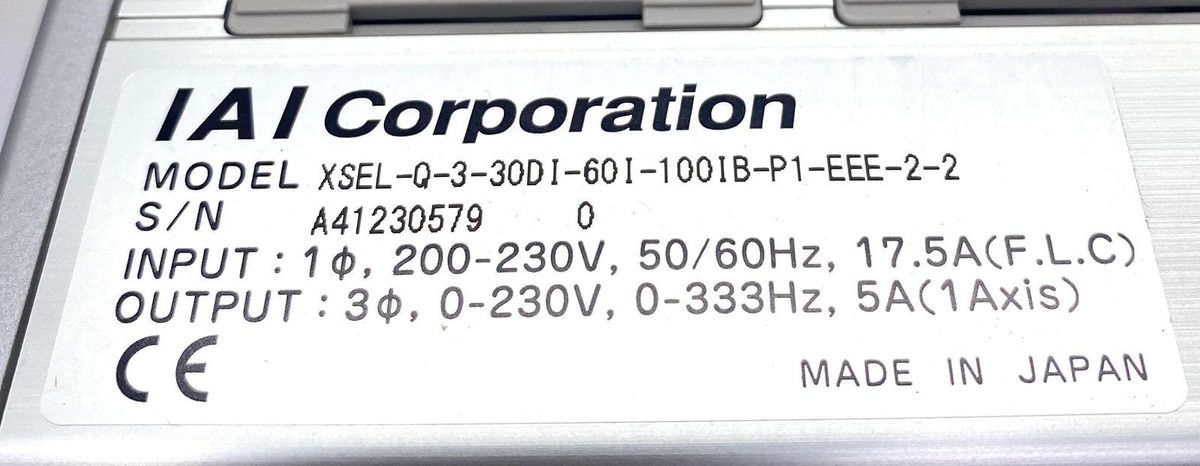 電源ユニット IAI XSEL-Q-3-750ALM-750I-750ALS-CC-N3-MC 電源ユニット IAI XSEL-Q-3-750ALM-750I-750ALS-CC-N3-MC IAI