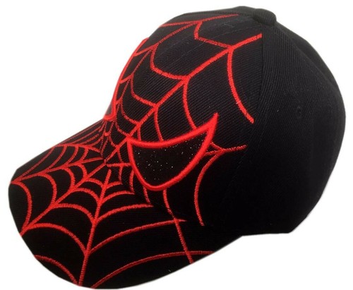 KIDS BASEBALL BLACK CAP WITH ADJUSTABLE SPIDERMAN DESIGN - Picture 2 of 3