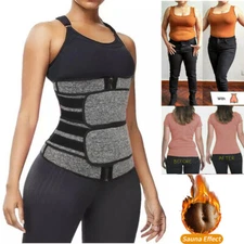 Women Men Waist Trainer for Weight Loss Snatch Up Bandage Wrap Tummy Sauna Belt