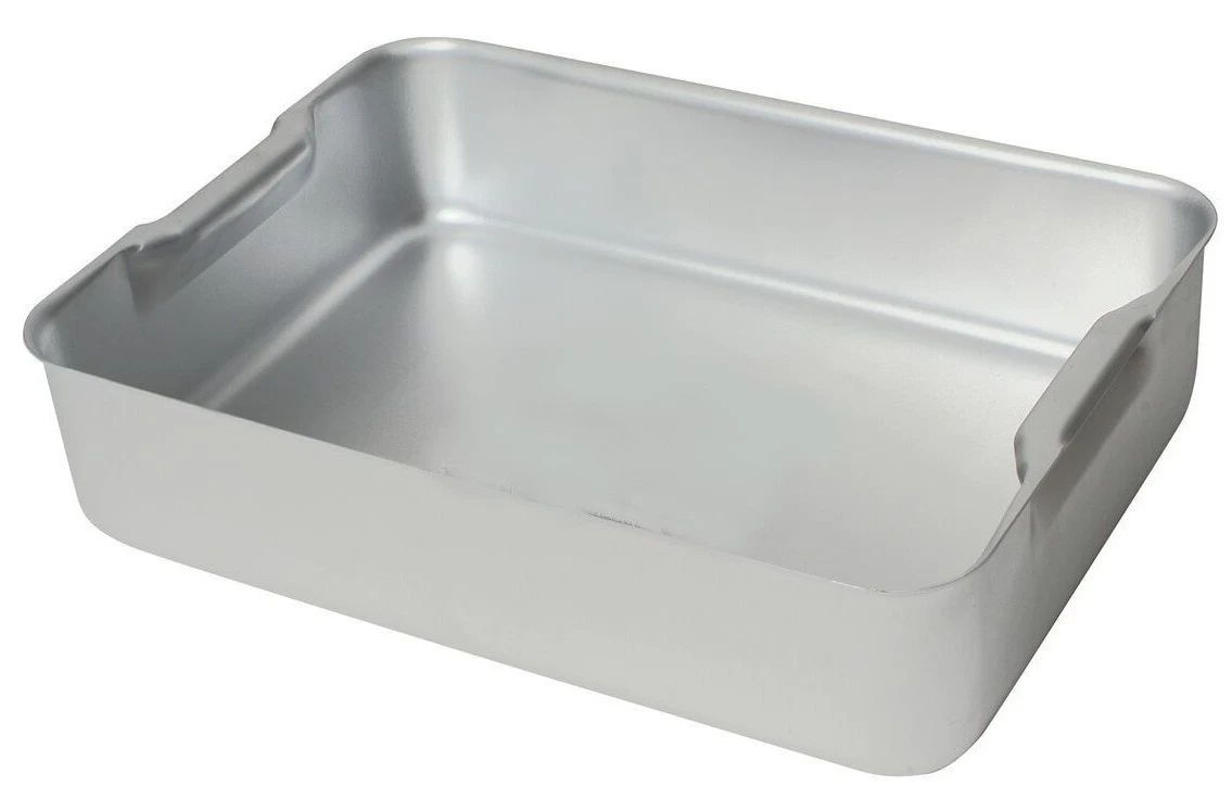 Aluminium Baking Tray Heavy Duty Deep Oven Roasting Dish 470x 355x 105mm  deep