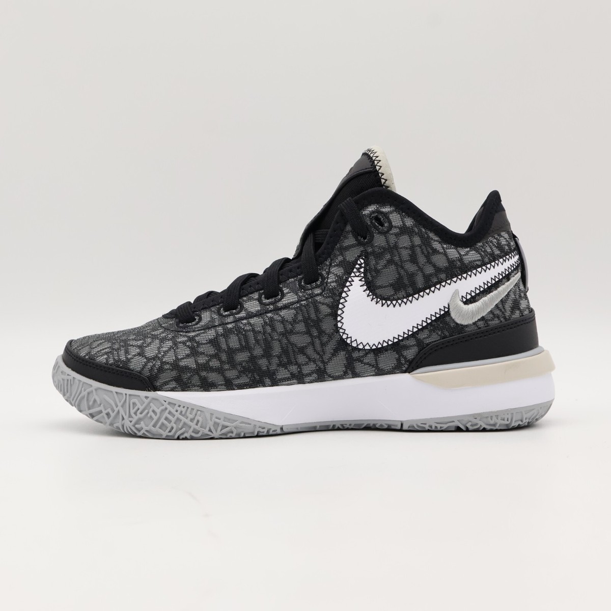 DR8788-005 Nike LeBron NXXT Gen Black Wolf Grey White Light Bone