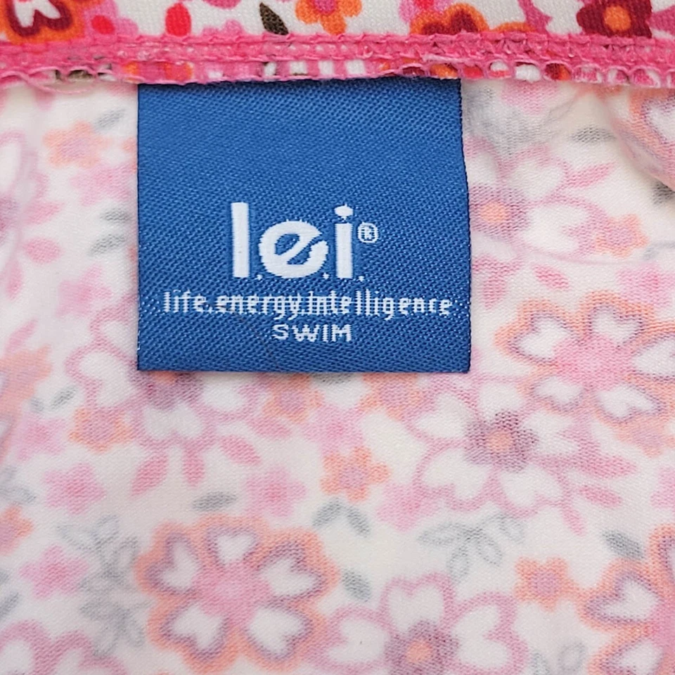 Conjunto de biquíni LEI rosa floral duas peças tamanho médio - Imagem 3 de 4