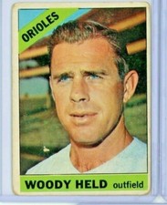 1966 Topps #136 Woody Held - Baltimore Orioles - FREE SHIPPING