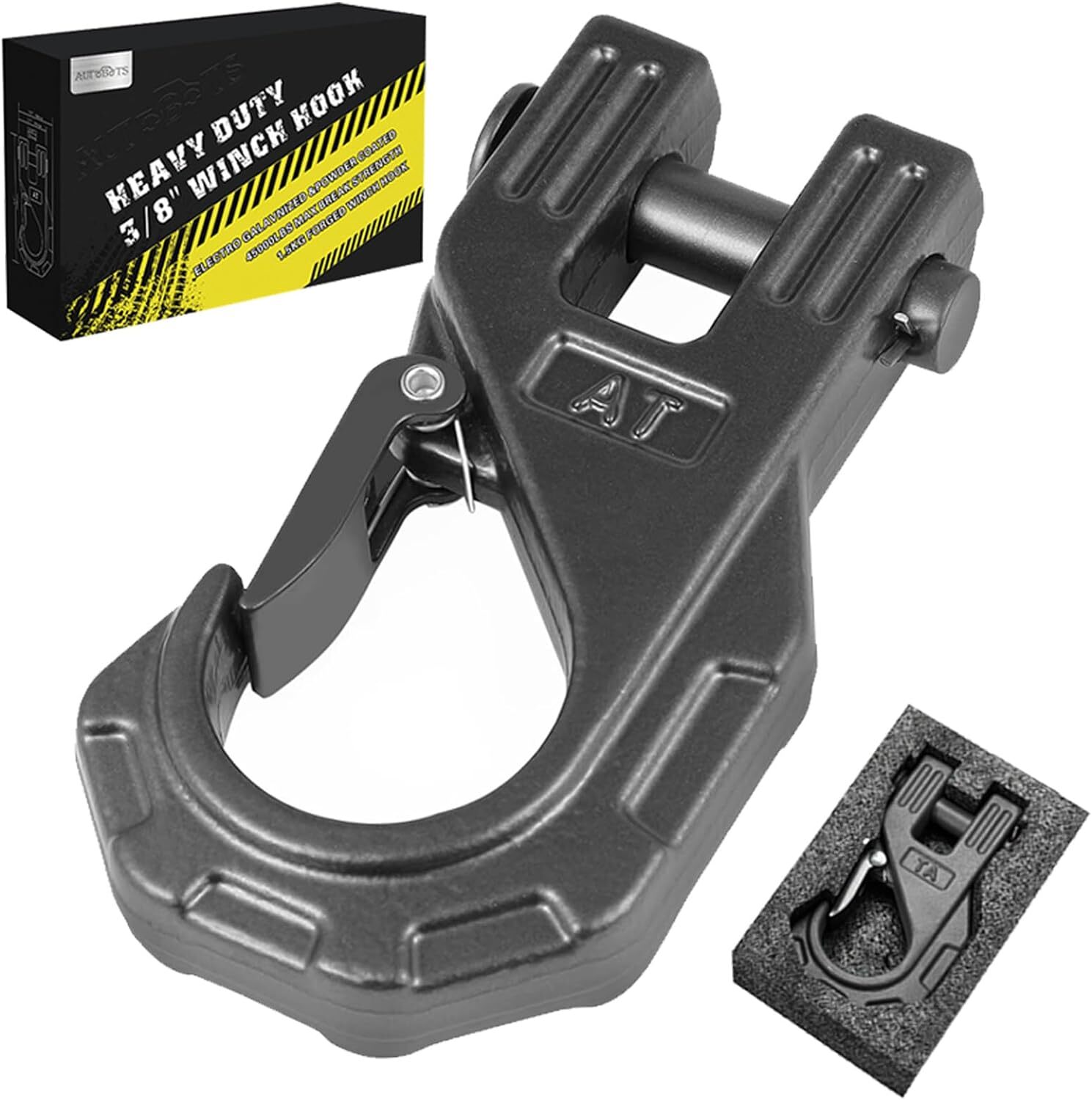 AUTOBOTS 3/8" Winch Hook Heavy Duty, Max 20 Ton (45,000 Lbs), gray eBay