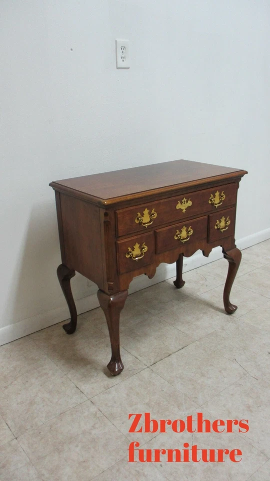 Aparador Henredon Salem buffet Server Bar Queen Ann cereja inglesa sólida - Imagem 2 de 4