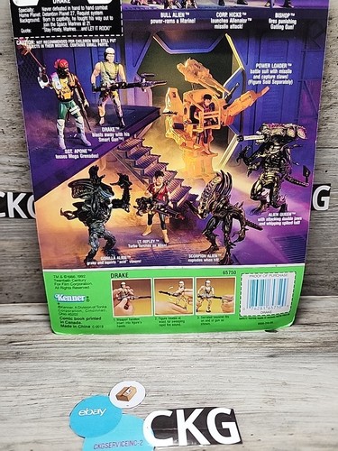 Kenner Aliens Space Marine Drake Action Figure 1992 MOC Vintage - Picture 9 of 9