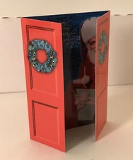 CHEAP PROMO CARD: INKWORKS "HAPPY HOLIDAYS" TRI FOLD-OUT Signed by ALLAN CAPLAN