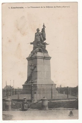 CPA 92 - COURBEVOIE : MONUMENT DE LA DÉFENSE DE PARIS 1870-71 (HAUTS-DE-SEINE) - Photo 1/4