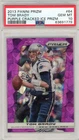2013 PANINI PRIZM PURPLE CRACKED ICE PRIZM #64 TOM BRADY #/40 PSA 10