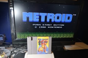 Metroid [Yellow Label] Nintendo NES Cartridge - Tested & WORKS - See Screenshots