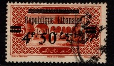 Lebanon 1927 4p 50 on 0.75p Bet Et Dine Republic overprint SG111 Used