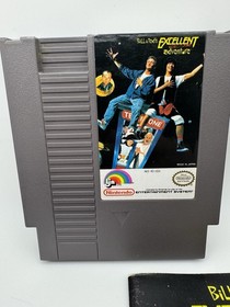 Bill & Ted's Excellent Adventure NES Tested + Working With Cover And Manual