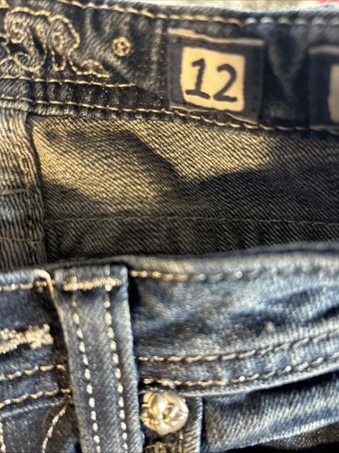 Pantalones de mezclilla Miss Me para niñas talla 12 azul bota - Imagen 4 de 8