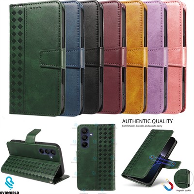 Handy Hülle für Samsung A50 A70 A21S J4 J6 Note 20 10 Luxus PU Leder Wallet Case