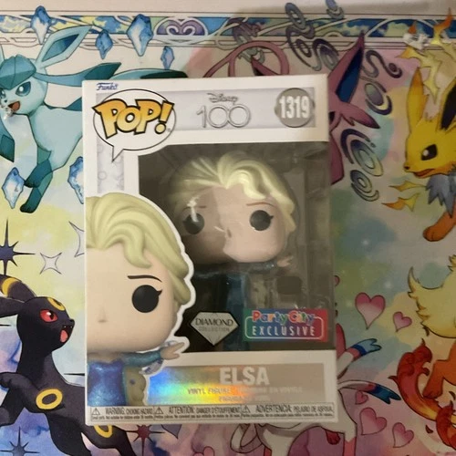 Funko Pop! Disney Elsa Diamond Collection Party City Exclusive W/ Protector