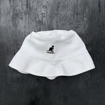 Kangol 1990 90s Vintage Logo UK Made Great Britain White Hip Hop