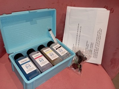 4er CMYK Drucker Refill Tinte für Canon Box 3D Druck Rarität Einzig PG CL Series