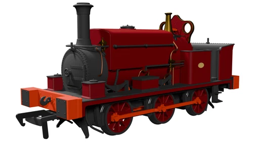 Rapido Trains 960008 OO Gauge Manning Wardle L Class - Plain Red