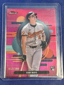 2025 Topps Finest - Uncommon Coby Mayo #188 Magenta Refractor /300 (RC)