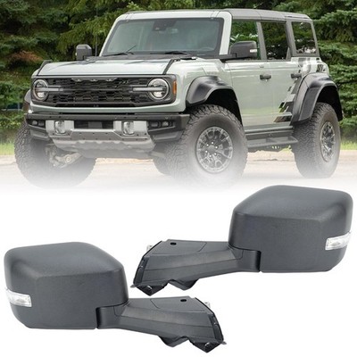 2PCS Side Mirror W/Puddle Light/Turn Signal For Ford Bronco 2020-2025 Left&Right