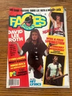 FACES ROCKS  - September 1984- David Lee Roth,  Motley Crue, Freddie Mercury,