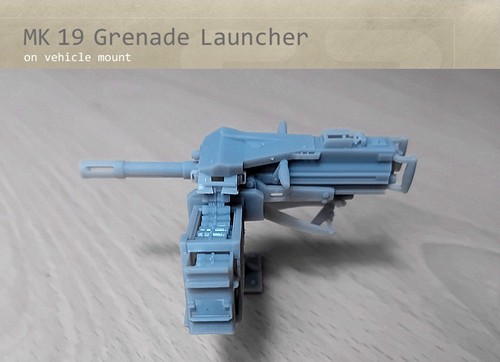 MK19 (MK 19) Grenade Launcher - 1/35, 1/32, 1/24, 1/18, 1/16 resin model - Picture 4 of 17