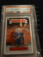 BIG SCREEN BERNIE 2021 GARBAGE PAIL KIDS GAMESTONK #1A - PSA 9 MINT