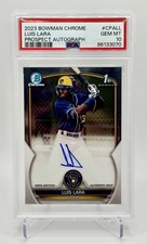 PSA 10 Luis Lara 2023 Bowman Chrome 1st Auto RC #CPA-LL - Gem Mint