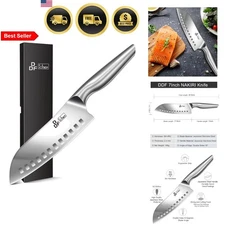 Kitchen Knife Chef's Santoku Knife 7 Inch Stainless Steel Sharp Chef Knife